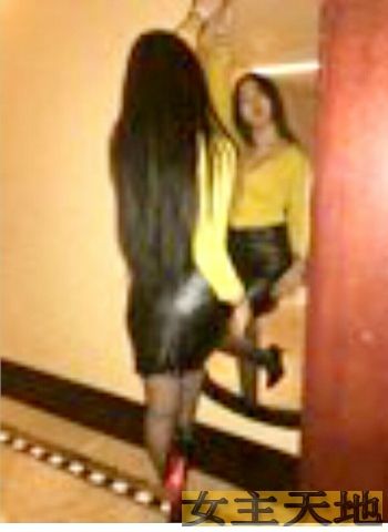 皮裙黑丝美腿，跪舔吧