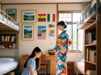 美女学霸偷偷去了女留学生房间