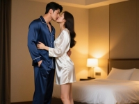 俊男美女接吻时家奴匍匐在她们脚下