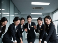 漂亮的高级女白领们欺负女保洁阿姨（ai）