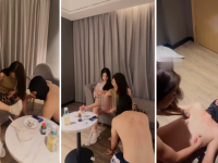 【香芋朱朱】双S-重度虐乳/连环抽耳光/闻舔腋下【双视角...