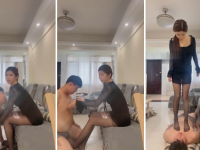 【战一柔】黑丝脚踩踏-坐脸窒息