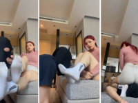 【黛帝】瑜伽裤坐脸窒息-健身鞋袜辱