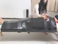 国产木乃伊，撸鸡鸡榨射26分