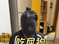 吃屎狗跪求主人拉屎给他吃