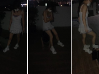 【知恩】户外遛狗虐-洞洞鞋白袜虐