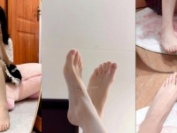 反差眼镜，瘦小大学生福利姬【萌梨梨】门槛福利，道具...