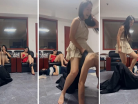 【鲸落女神】双S-双M-腿绞窒息-踩踏虐打【三视角版】