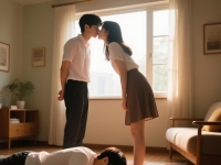 俊美情侣脚下跪着、趴着还是躺着好？