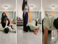 【薇薇】骑马-狗盆喂食-脚喂酸奶