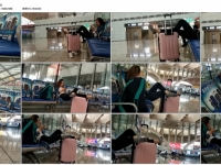 板鞋棉袜 美 女 潇洒脱鞋晾脚