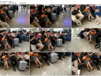 候车室LUO足凉高 美 女 挑鞋