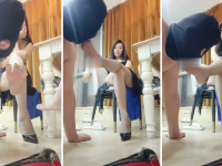 【咩祖】双S-桌底视角-臭脚丫羞辱【双视角版】