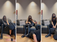 【梨悠】御姐S-长靴美腿虐杀