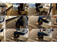 美 女 对自己的脚很有自信觉得可以当脚模了