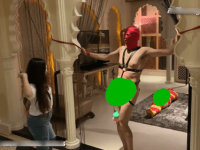 国产 双女神吊起贱狗 往死里抽