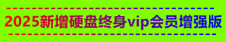 2025新增  硬盘终身  vip会员 最新增强版